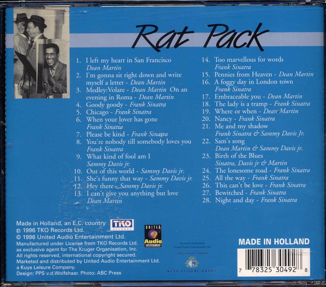 Frank Sinatra, Sammy Davis Jr., Dean Martin - Rat Pack (28 tracks) (remastered)