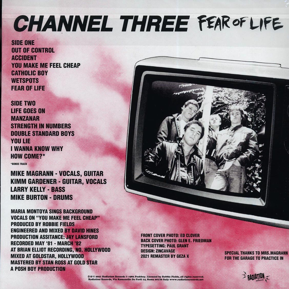 CH3 - Fear Of Life (+ 2 bonus tracks) (ltd. 500 copies made) (remastered)