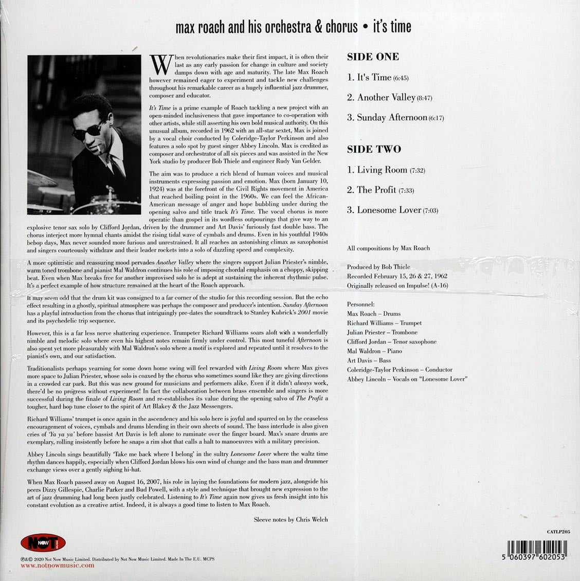 Max Roach & His Orchestra & Chorus - It's Time (180g)