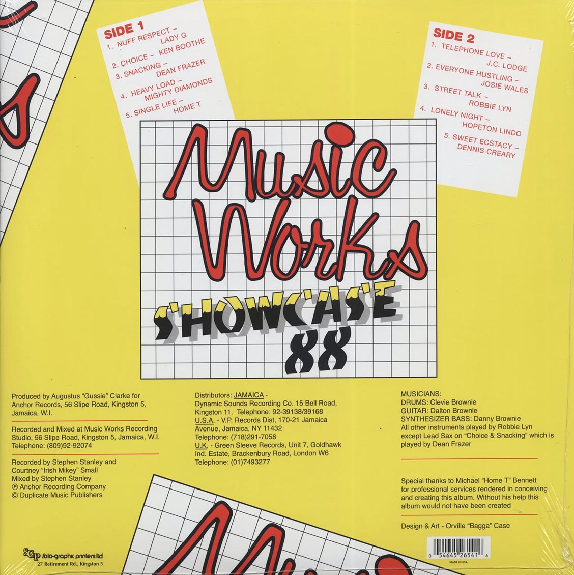 Lady G, Josey Wales, The Mighty Diamonds, Home T, JC Lodge, Etc. - Music Works Showcase 88 (Telephone Love Rhythm) (ltd. ed.) (colored vinyl)