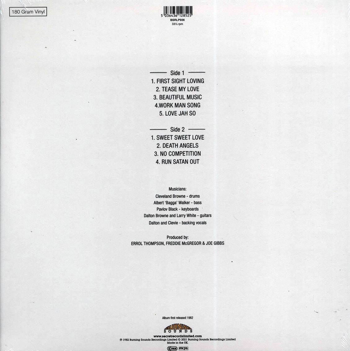 Freddie McGregor - Love At First Sight (180g)