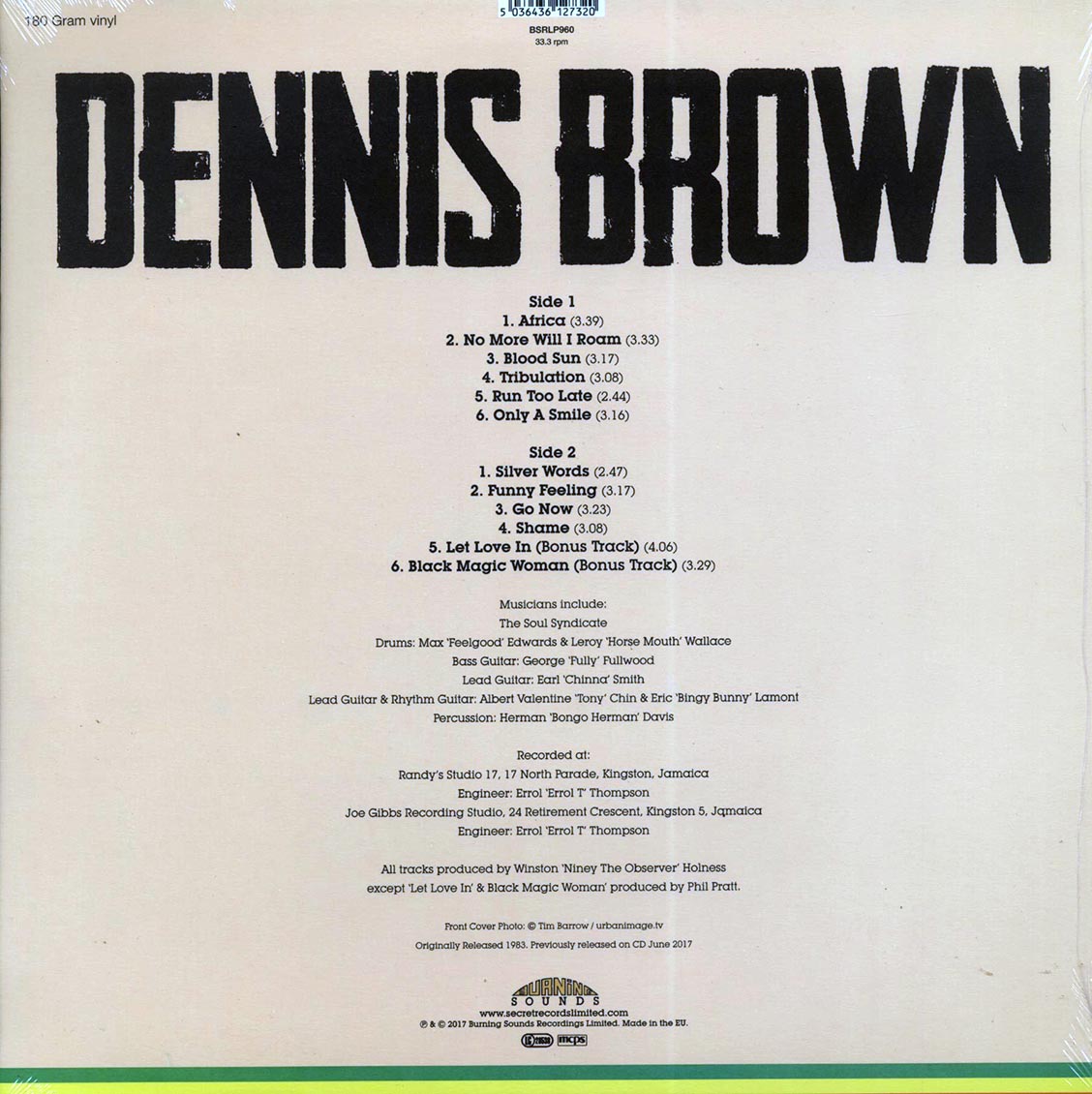 Dennis Brown - Dennis (+ 3 bonus tracks) (180g)