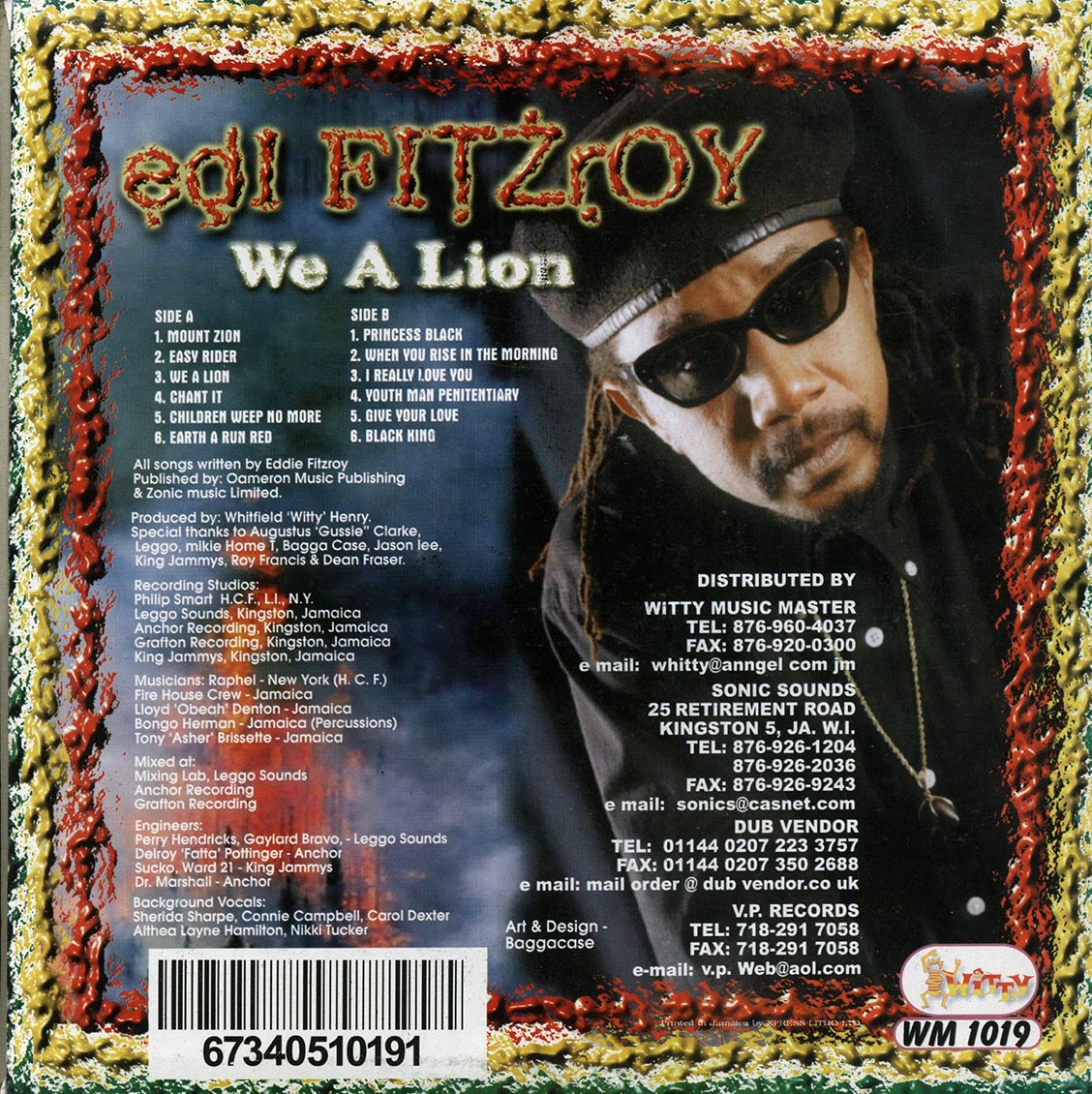 Edi Fitzroy - We A Lion (Jamaica press) (orig. press)