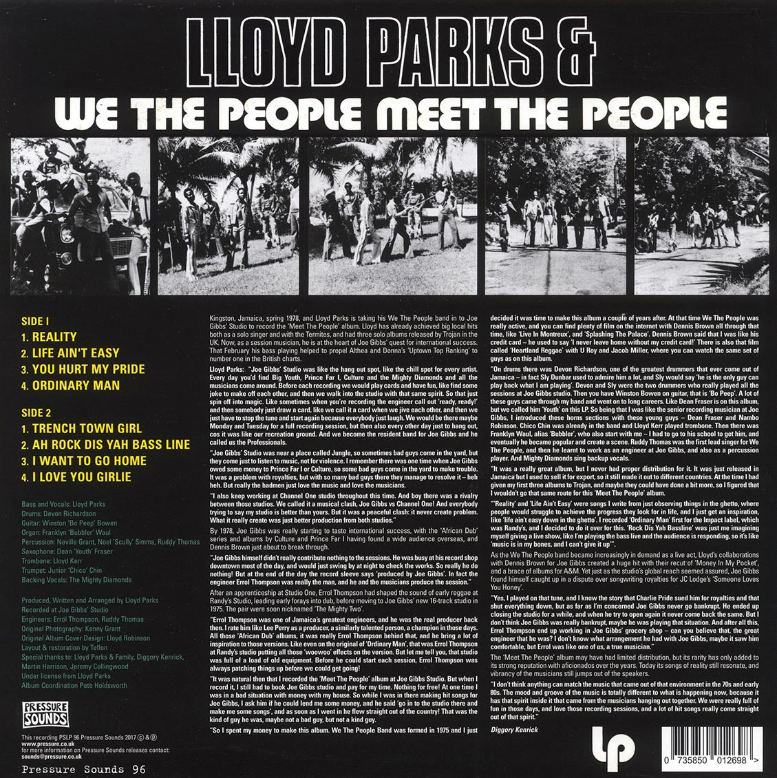 Lloyd Parks & We The People - Meet The People (2017 FIRST PRESS)