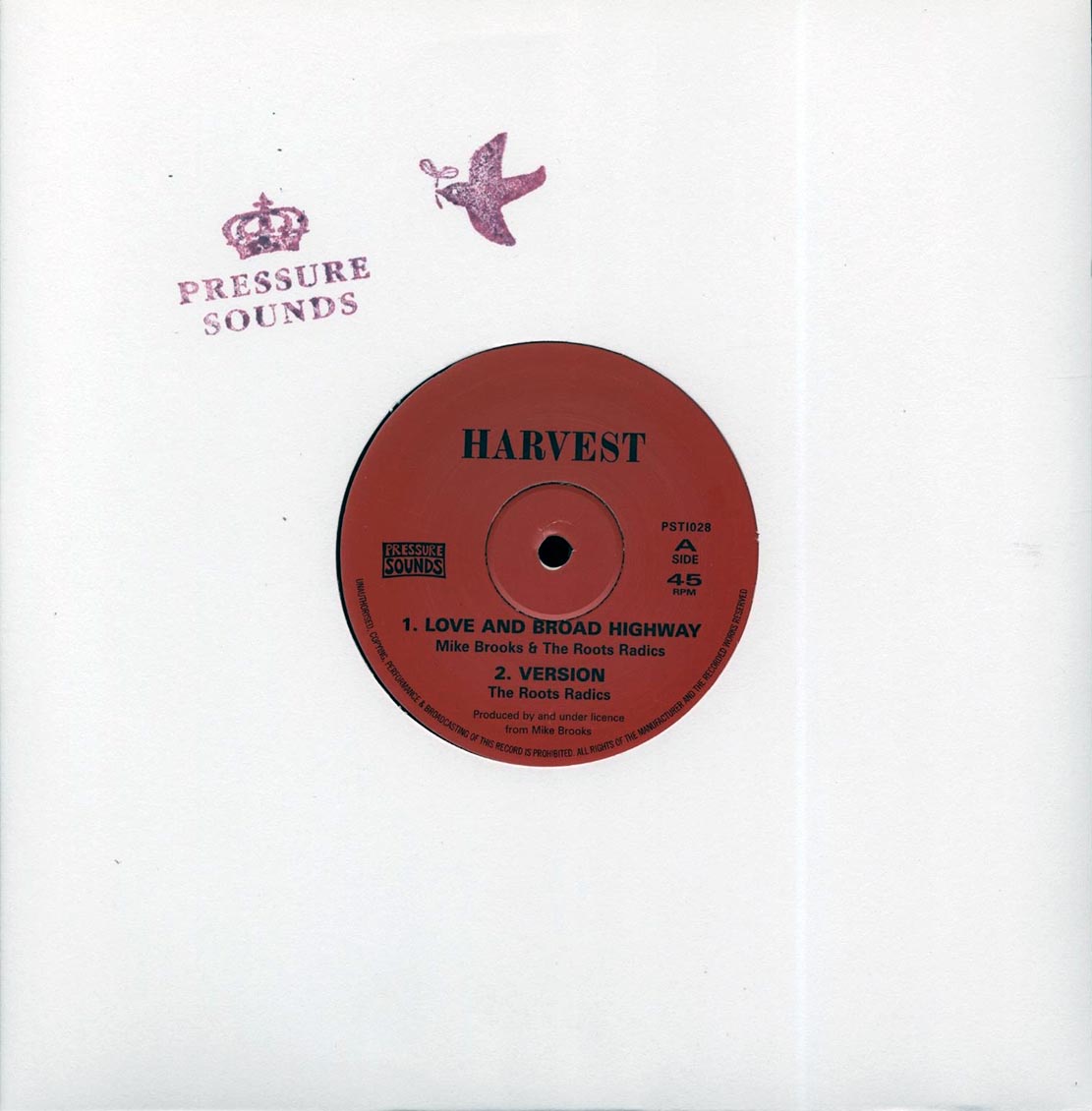 Mike Brooks - Love And Broad Highway; The Roots Radics - Version  /  Mike Brooks - Long Long Time; The Roots Radics - Version