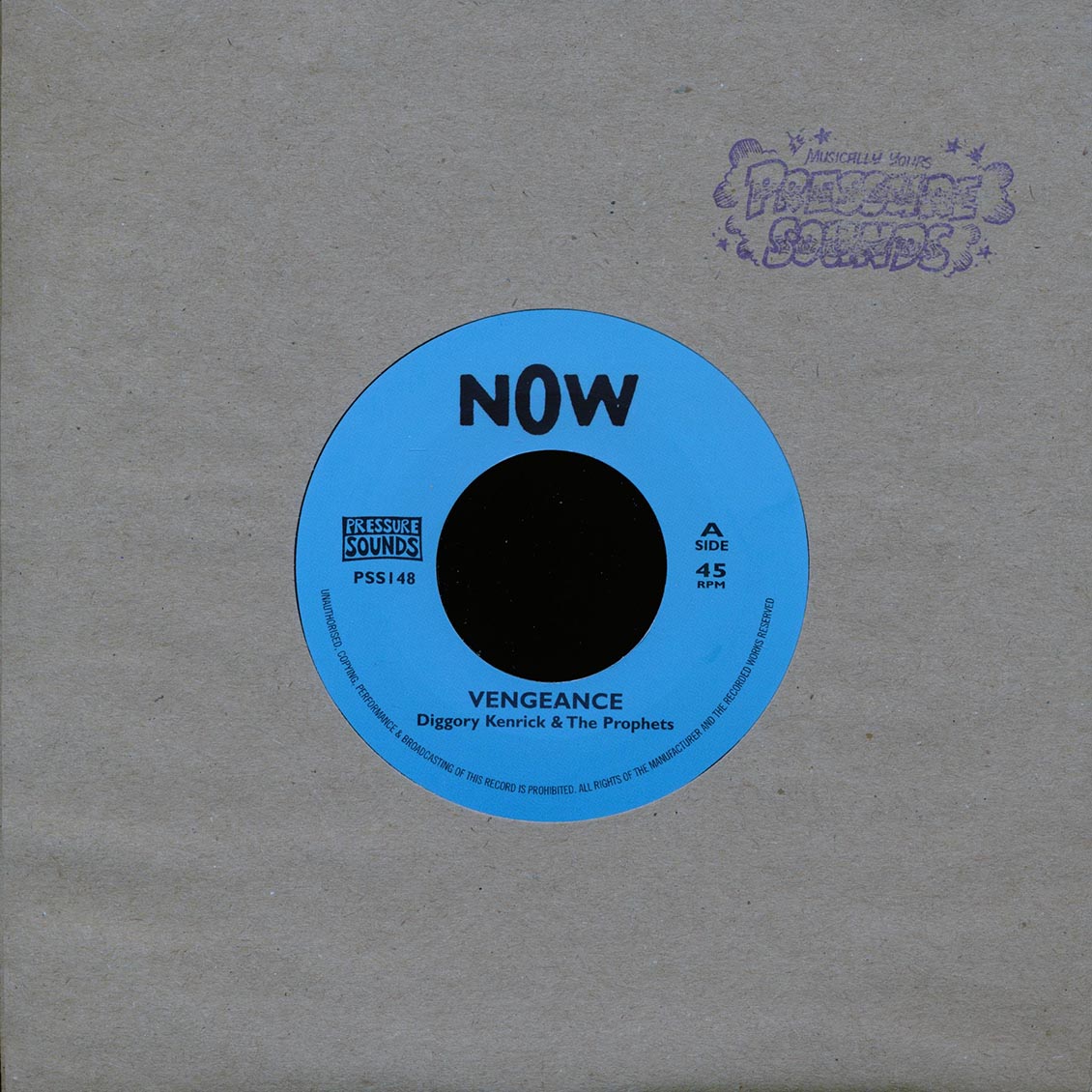 Diggory Kenrick & The Prophets - Vengeance  /  Kenrick's Version Of Vengeance (rhythm: "Yabby You - Jah Vengeance")