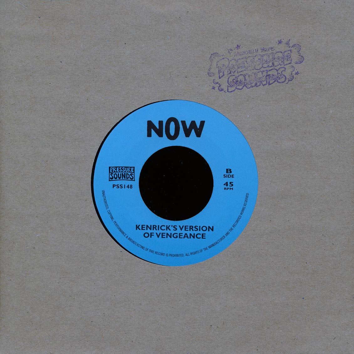 Diggory Kenrick & The Prophets - Vengeance  /  Kenrick's Version Of Vengeance (rhythm: "Yabby You - Jah Vengeance")