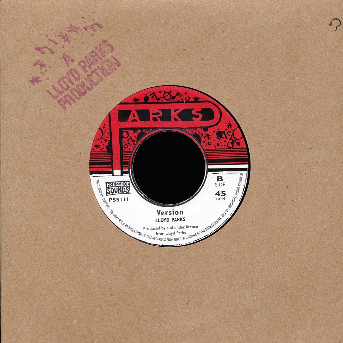 Lloyd Parks - Money For Jam  /  Version