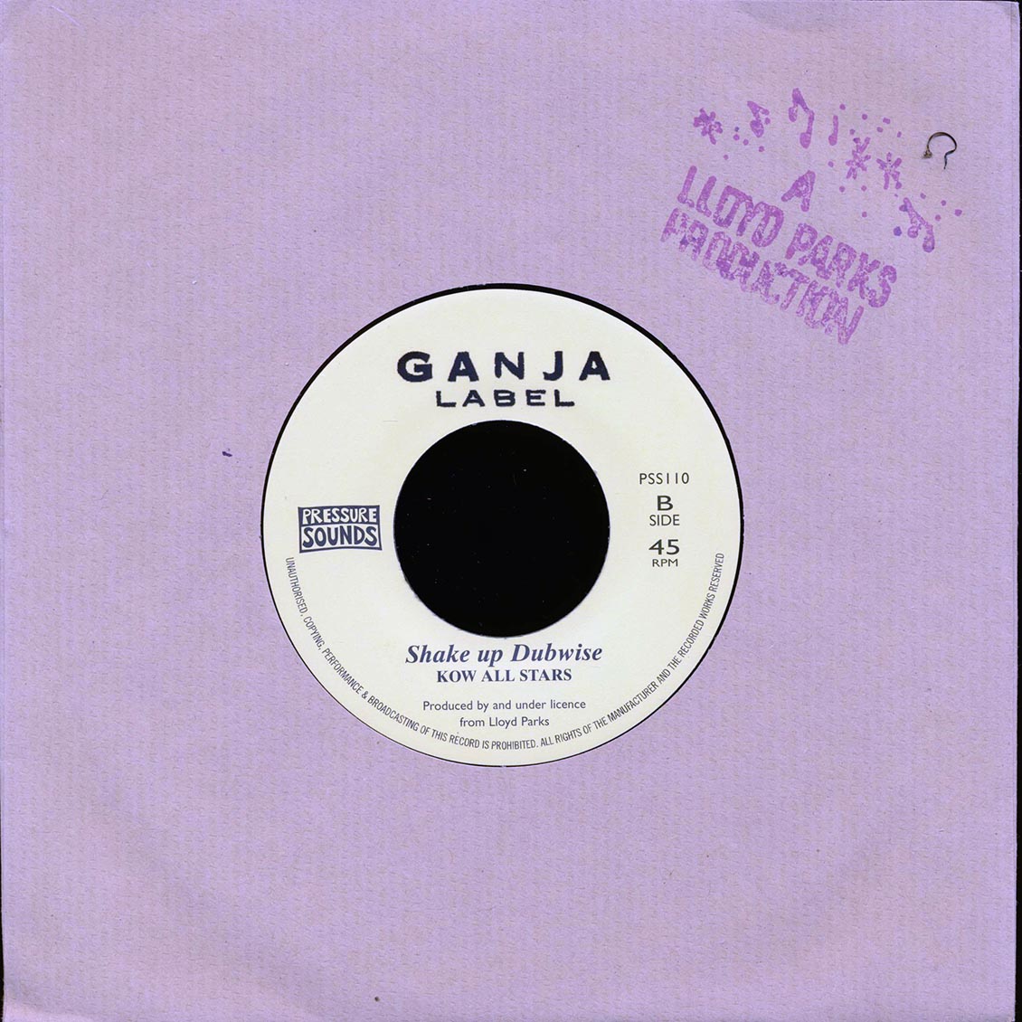 Lloyd Parks - Skank Up Yu Dread  /  Kow All Stars - Shake Up Dubwise