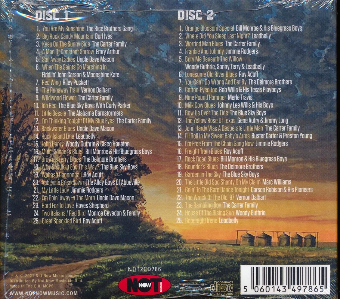 The Carter Family, Roy Acuff, Merle Travis, Etc. - Music That Inspired Oh! Brother, Where Art Thou? (50 tracks) (2xCD) (deluxe 3-fold digipak)