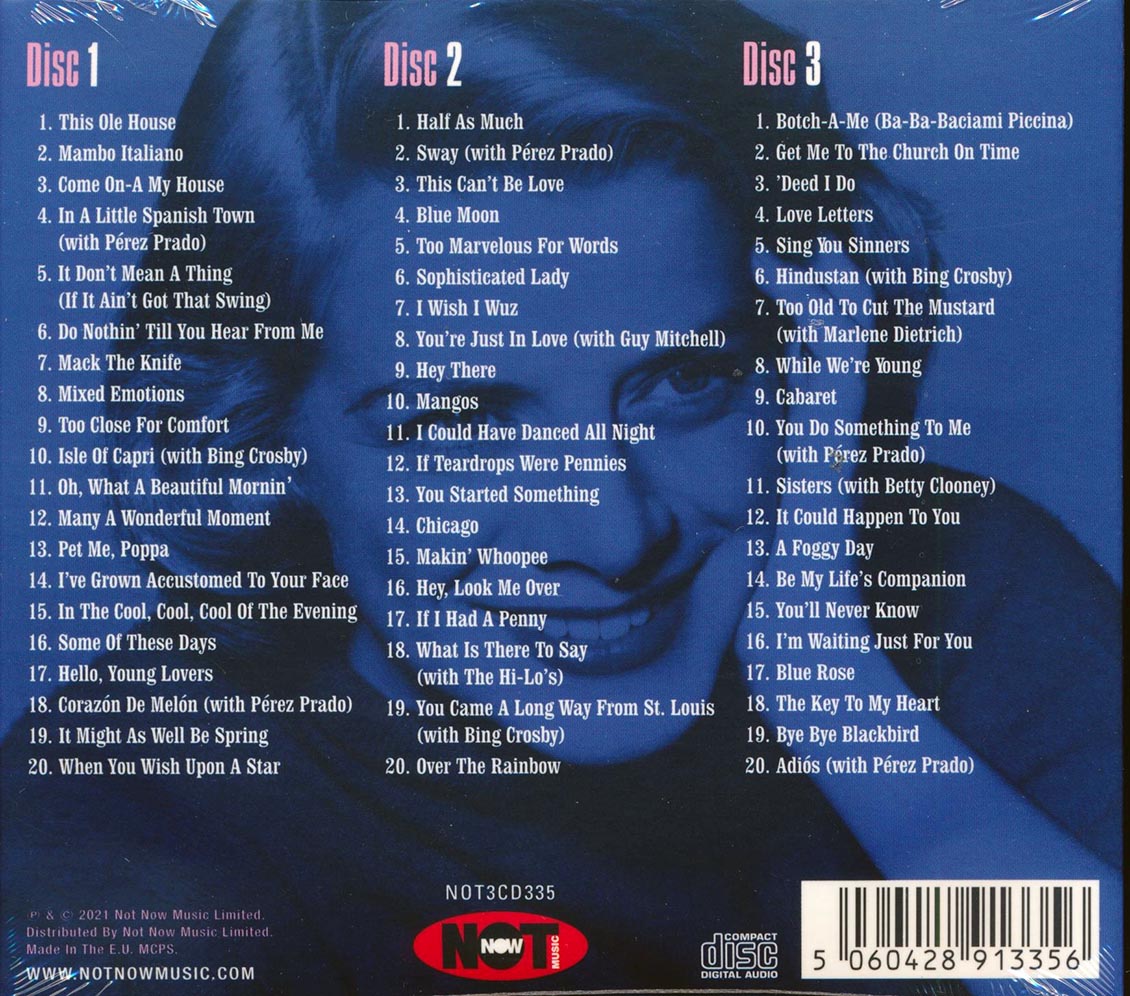 Rosemary Clooney - The Very Best Of Rosemary Clooney (60 tracks) (3xCD) (deluxe 4-fold digipak)