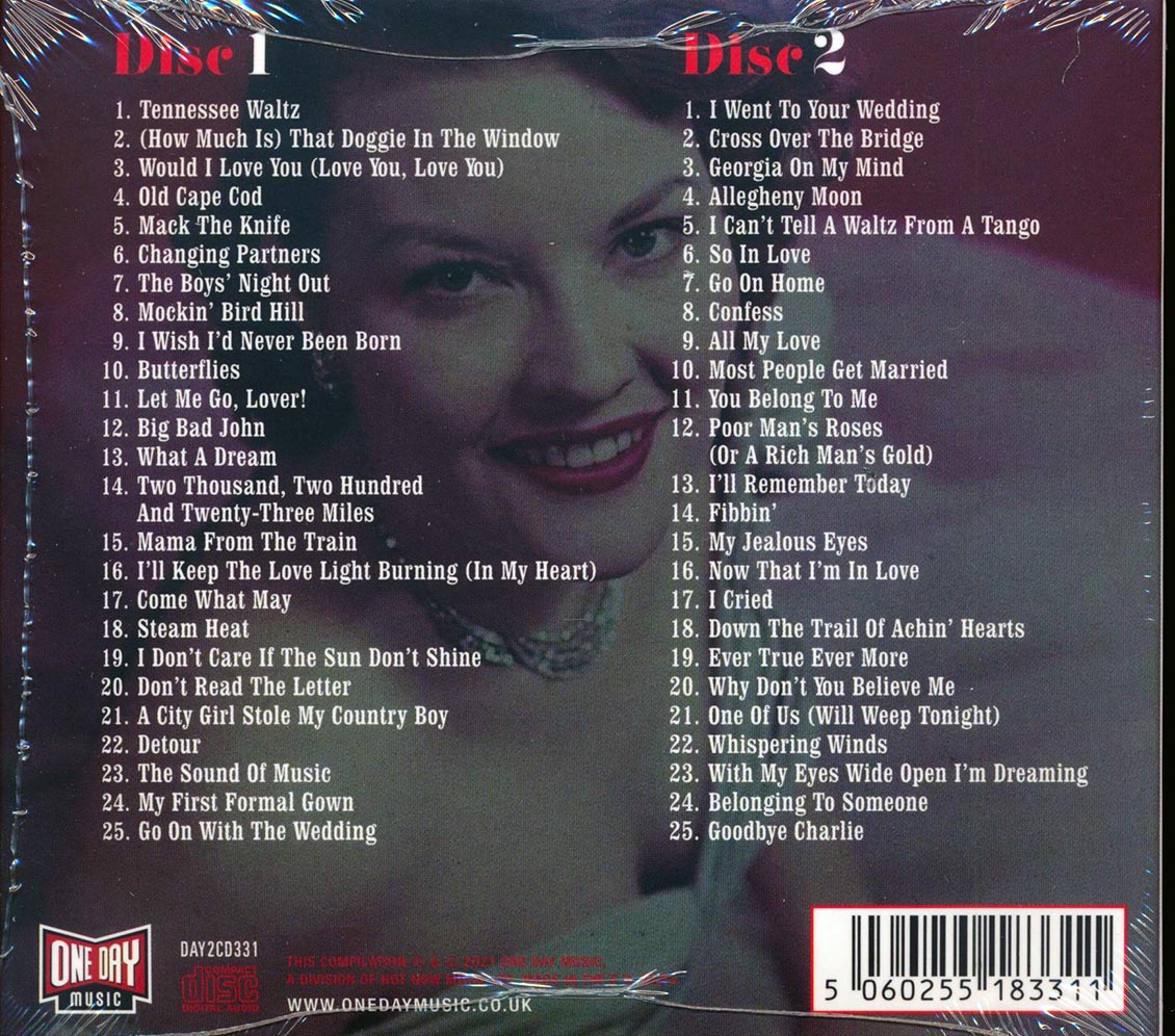 Patti Page - Greatest Hits (50 tracks) (2xCD) (deluxe 3-fold digipak)