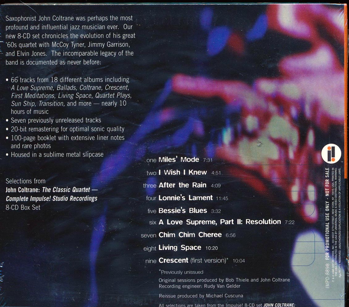 John Coltrane - Selections From The Classic Quartet: Complete Impulse! Studio Recordings