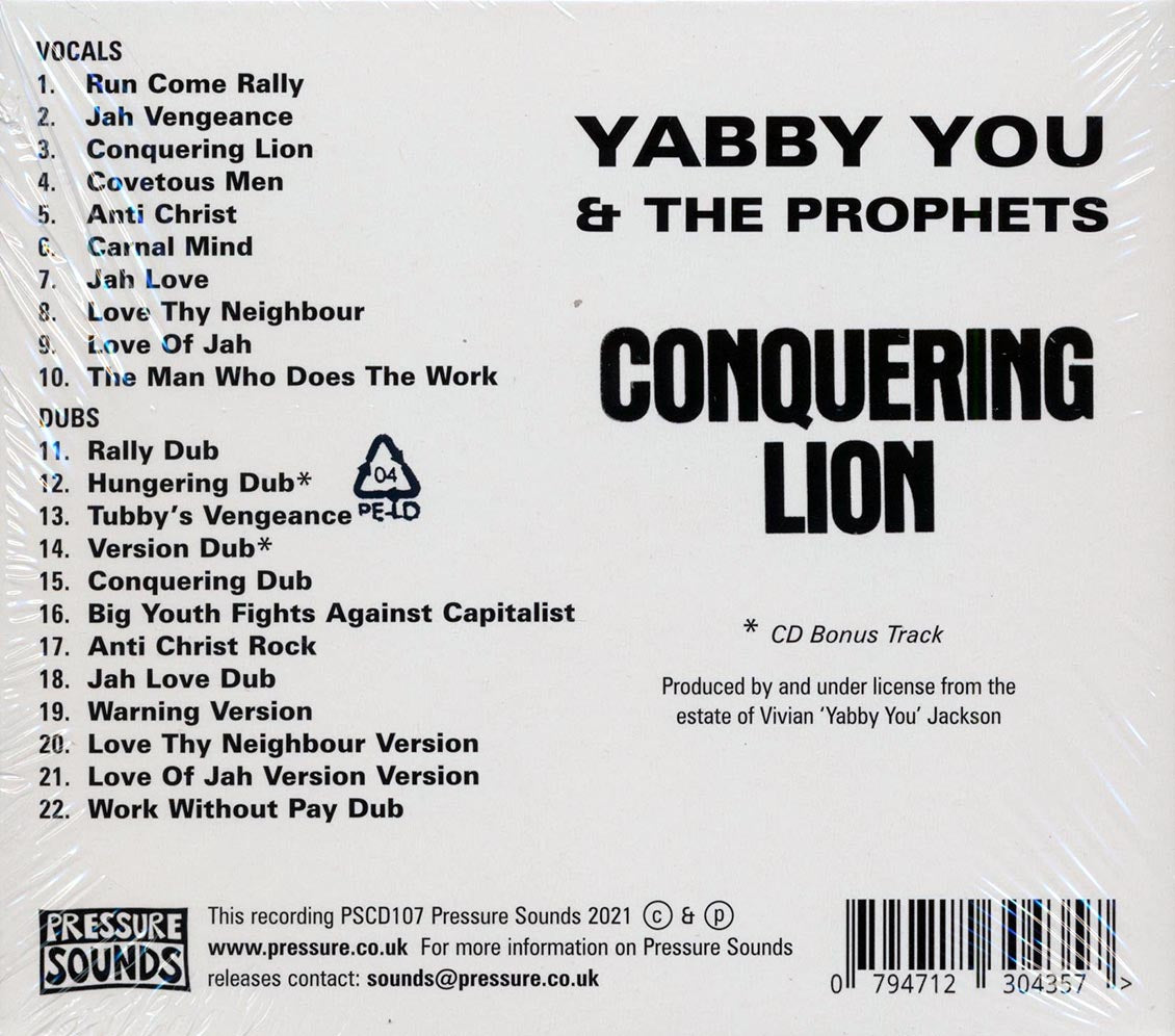 Yabby You, King Tubby - Conquering Lion: Expanded Edition (2 albums on 1 CD) (22 tracks)