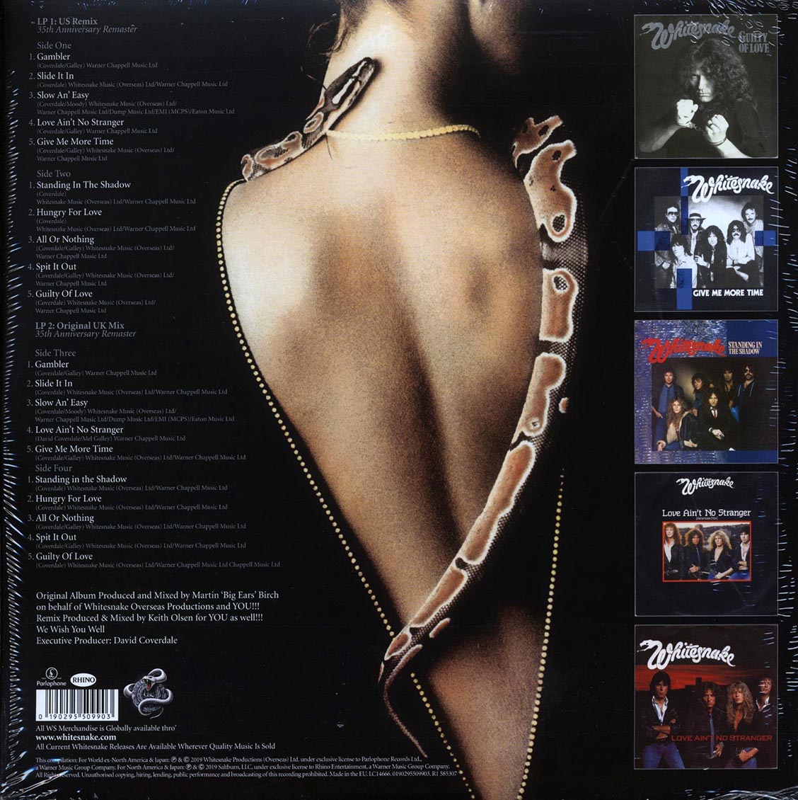 Whitesnake - Slide It In (35th Anniv. Ed.) (20 tracks) (2xLP) (180g) (deluxe edition) (remastered)