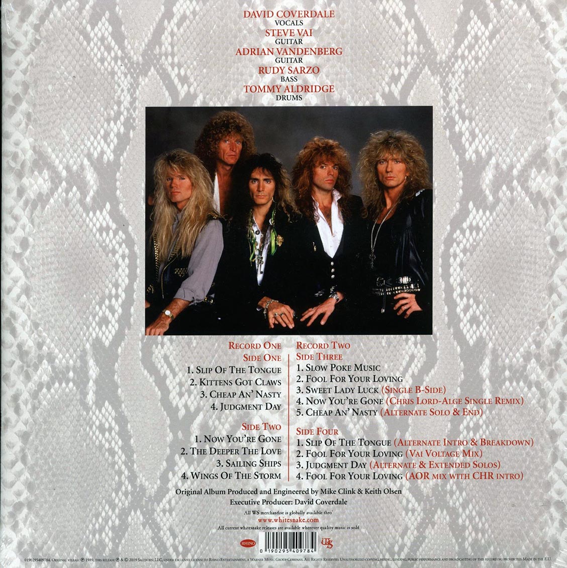 Whitesnake - Slip Of The Tongue (30th Anniv. Ed.) (2xLP) (180g) (remastered) (deluxe edition)