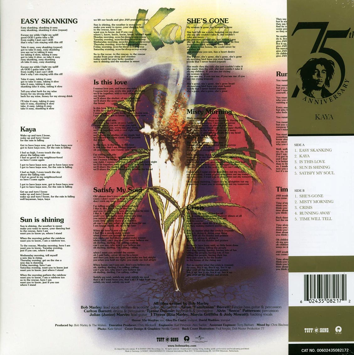 Bob Marley - Kaya (75th Anniv. Ed.) (ltd. ed.) (180g) (remastered)