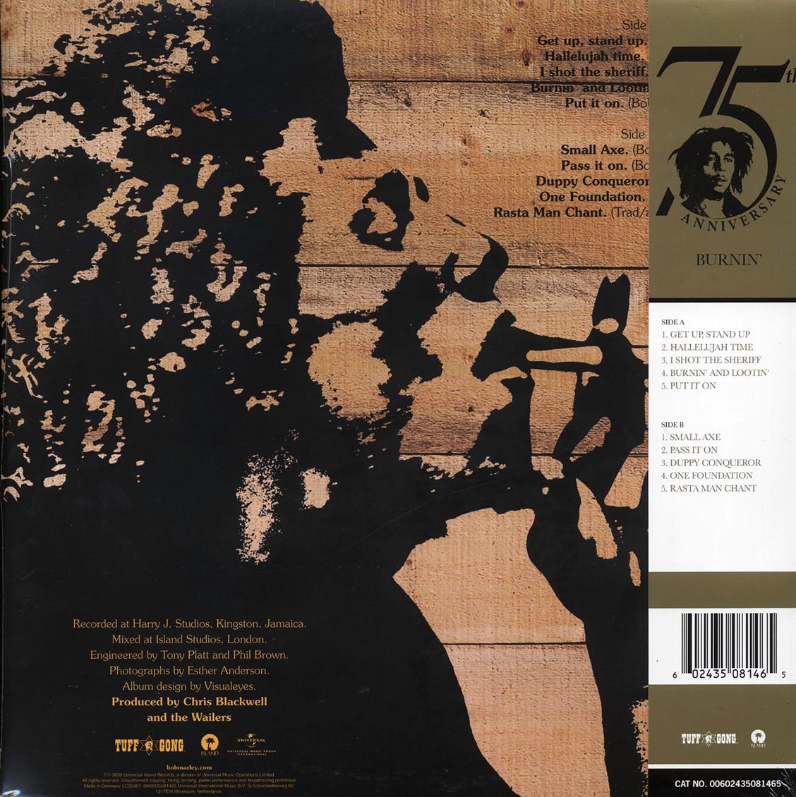 Bob Marley - Burnin' (75th Anniv. Ed.) (ltd. ed.) (180g) (remastered)