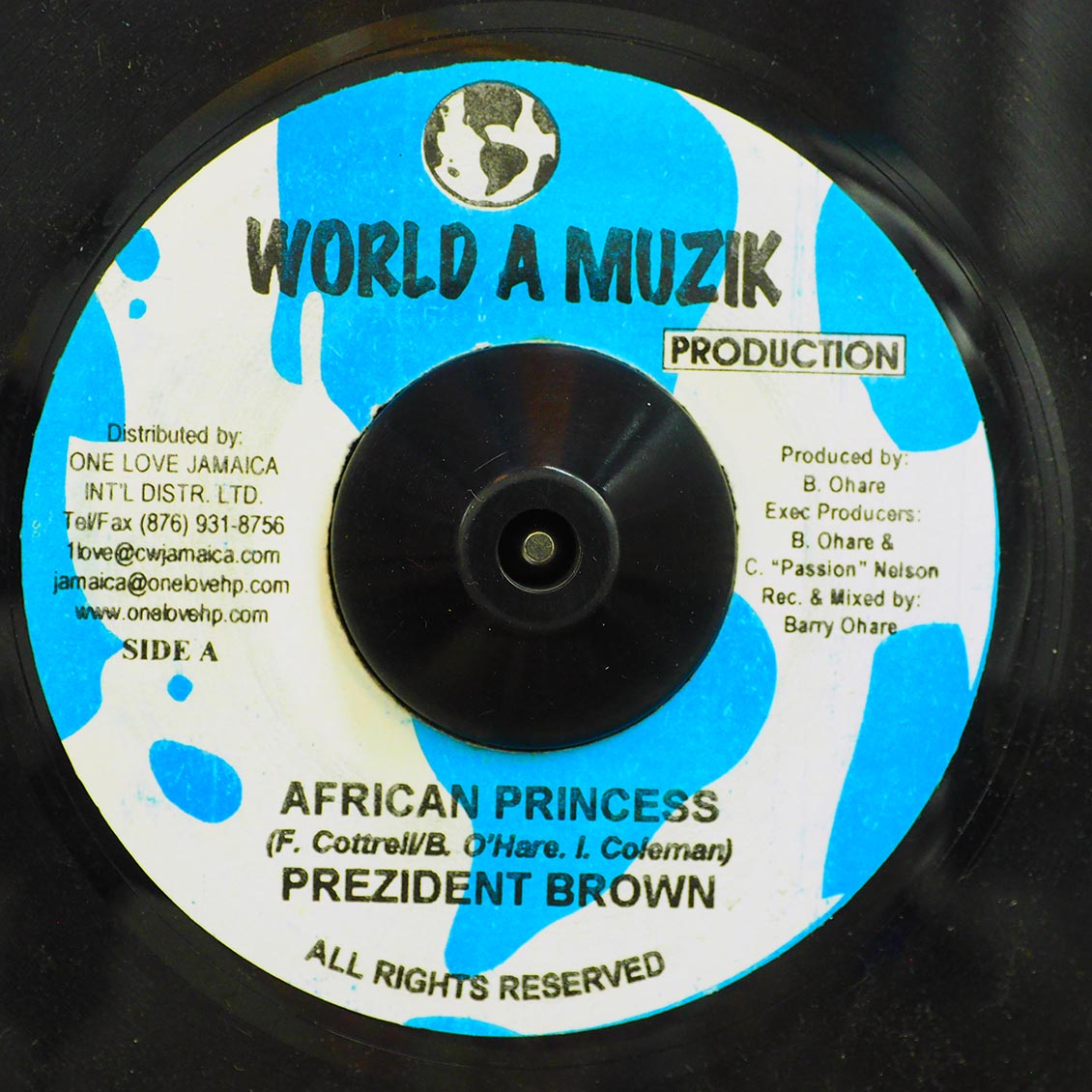 Prezident Brown - African Princess  /  Version (rhythm: "Pressure")
