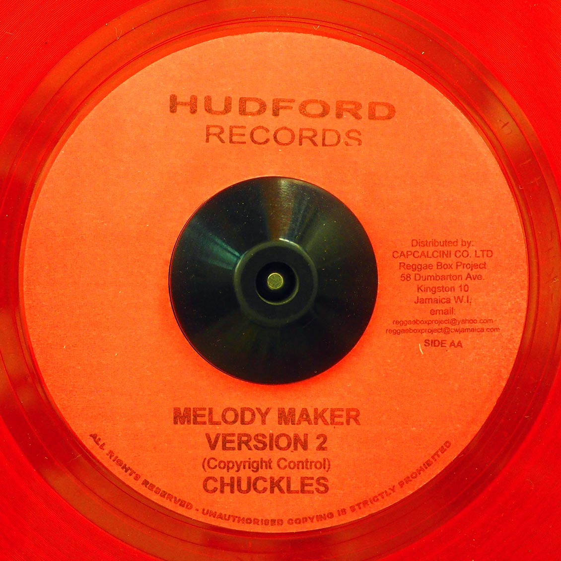 Keith Hudson - Like I Am Dying  /  Chuckles - Melody Maker Version 2 (orange vinyl)