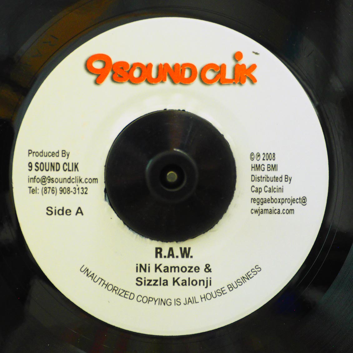 Ini Kamoze, Sizzla - RAW  /  Version (rhythm: "RAW")