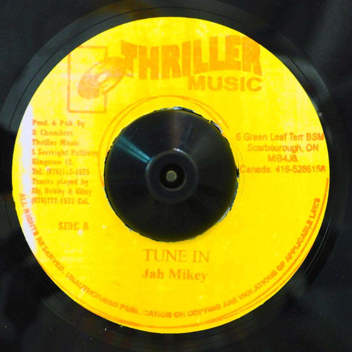 Jah Mikey - Tune In  /  Version (rhythm: "Eek A Mouse - Them A Grabber")