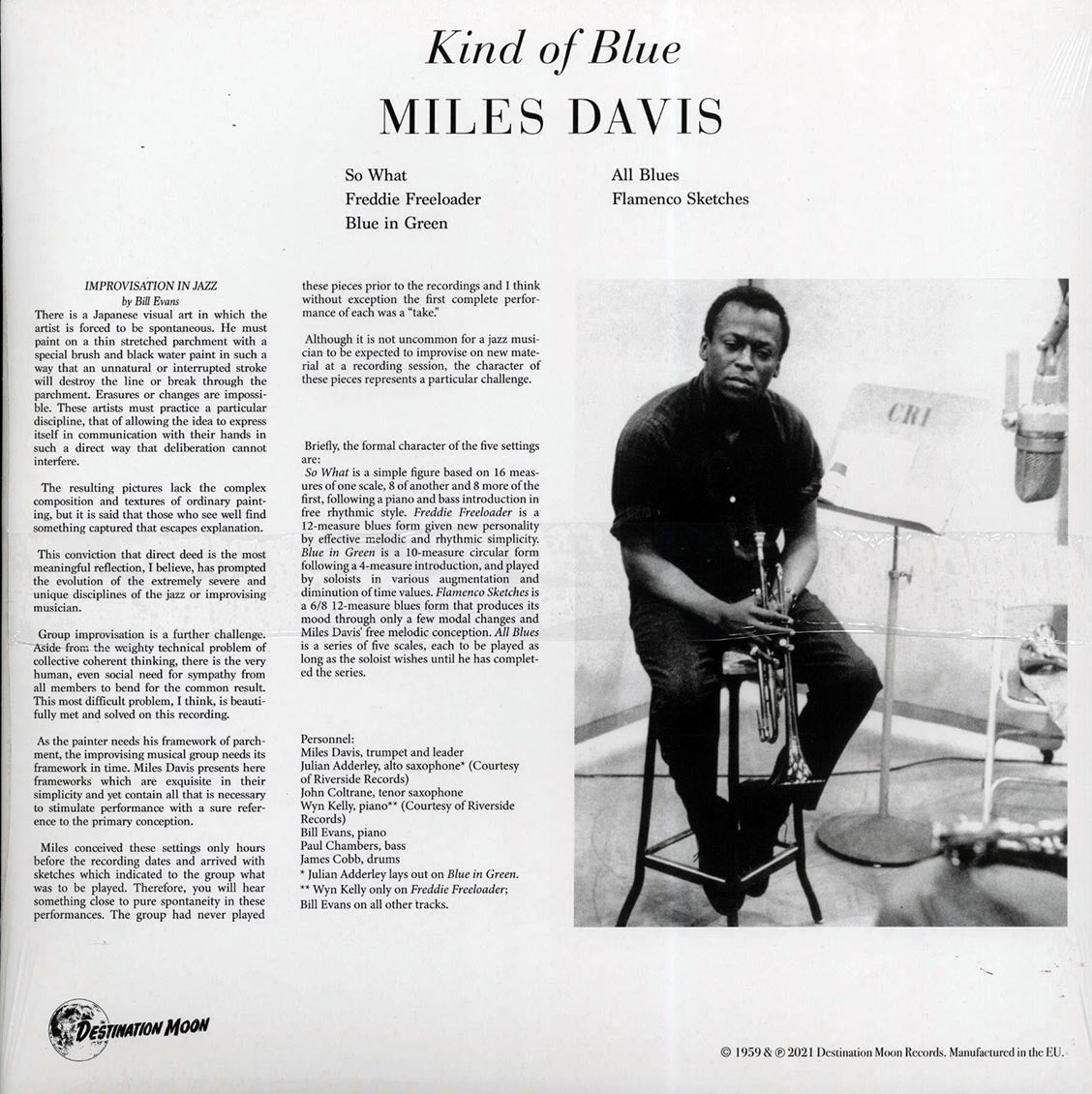 Miles Davis - Kind Of Blue (ltd. 500 copies made) (clear vinyl)