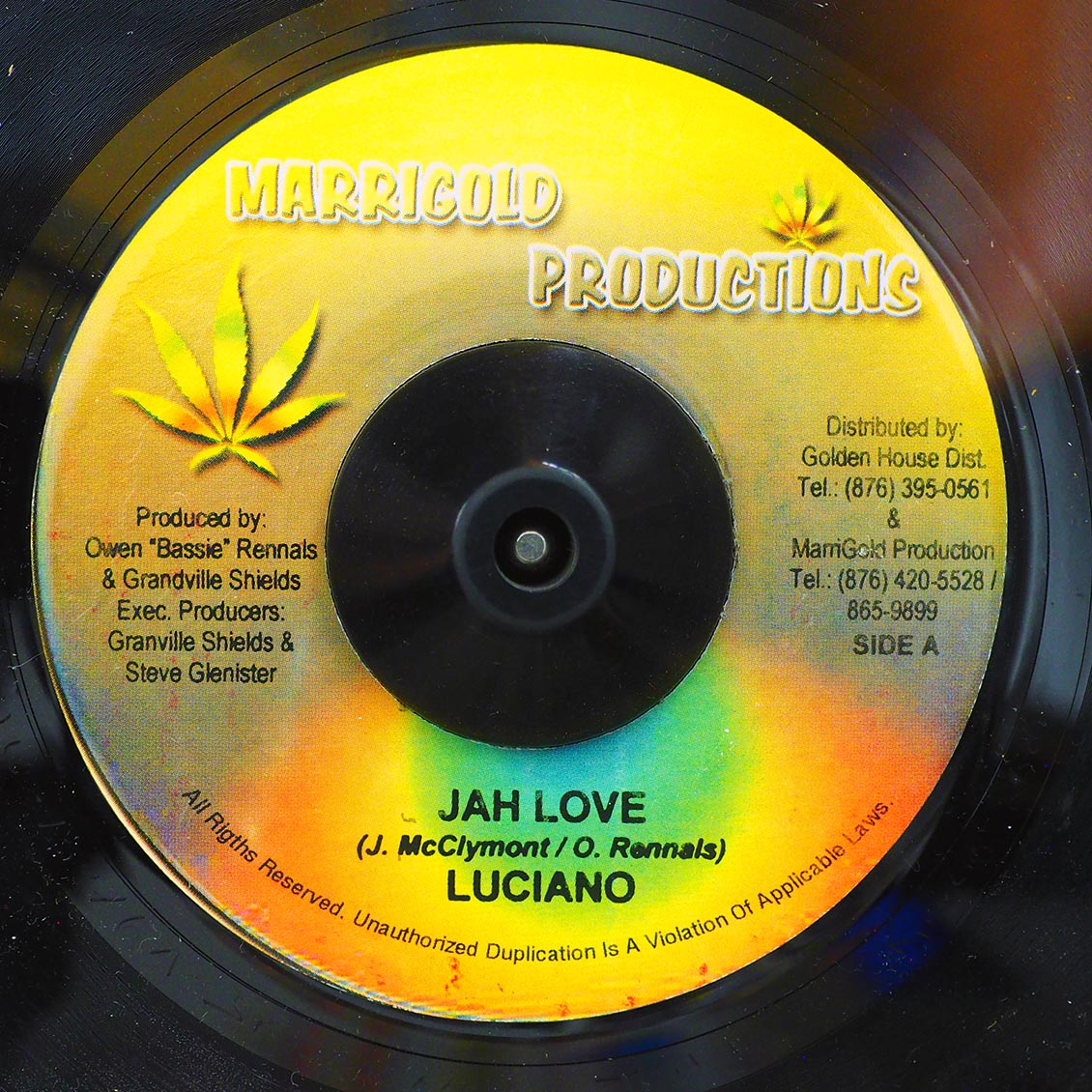 Luciano - Jah Love  /  Version (rhythm: "Marrigold")
