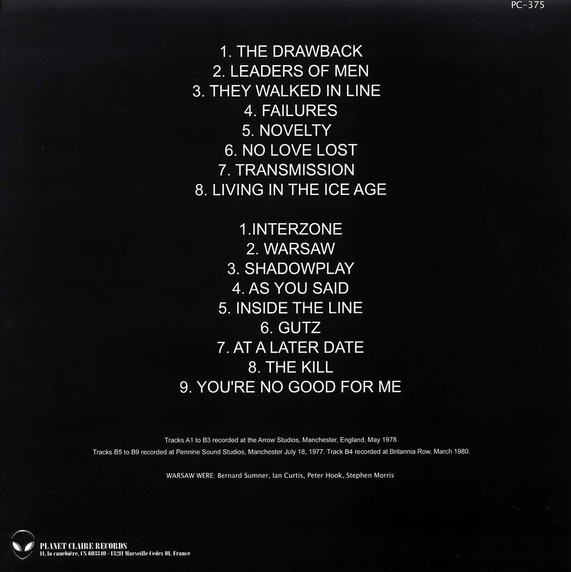 Joy Division - Warsaw