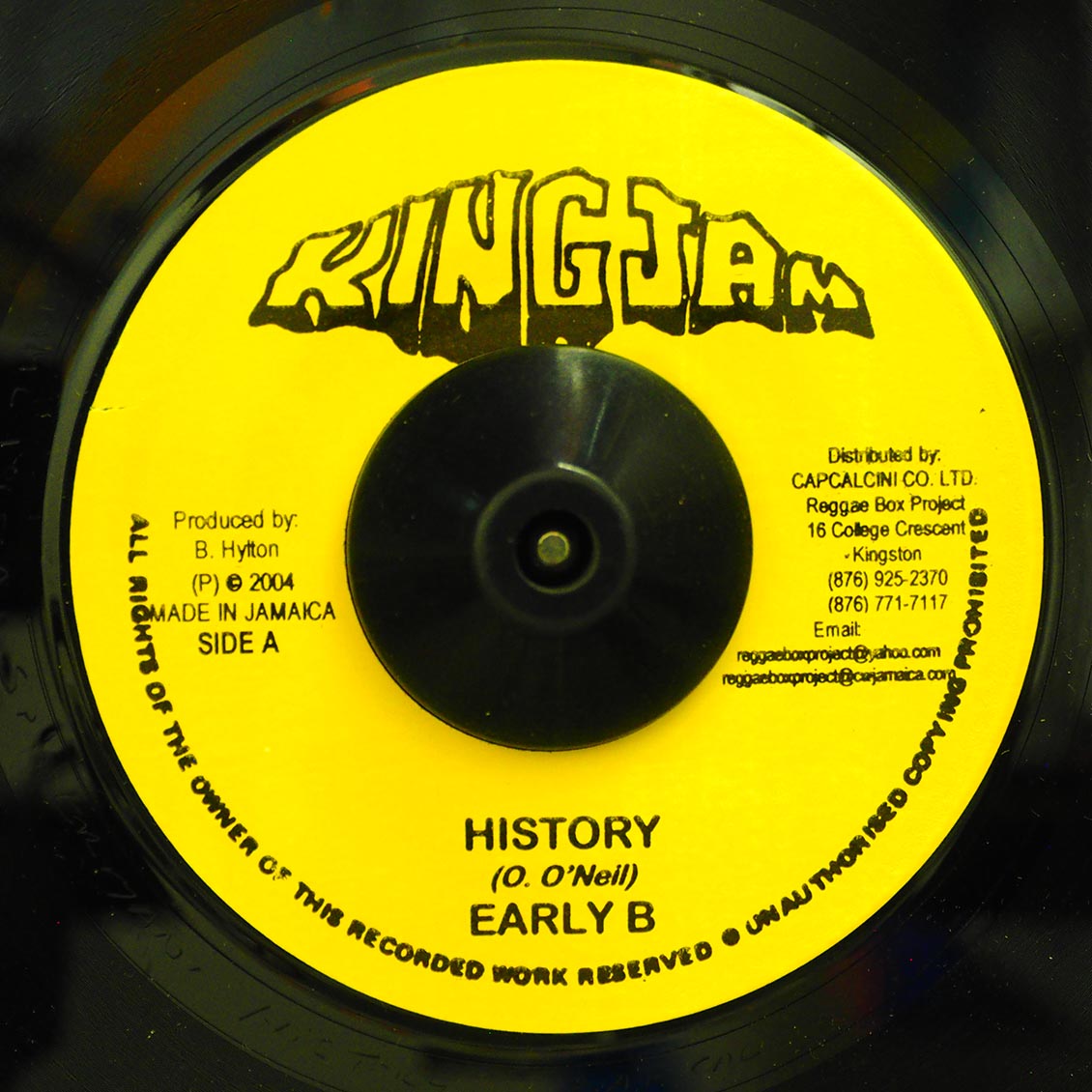 Early B - History  /  Version (rhythm: "Africa")