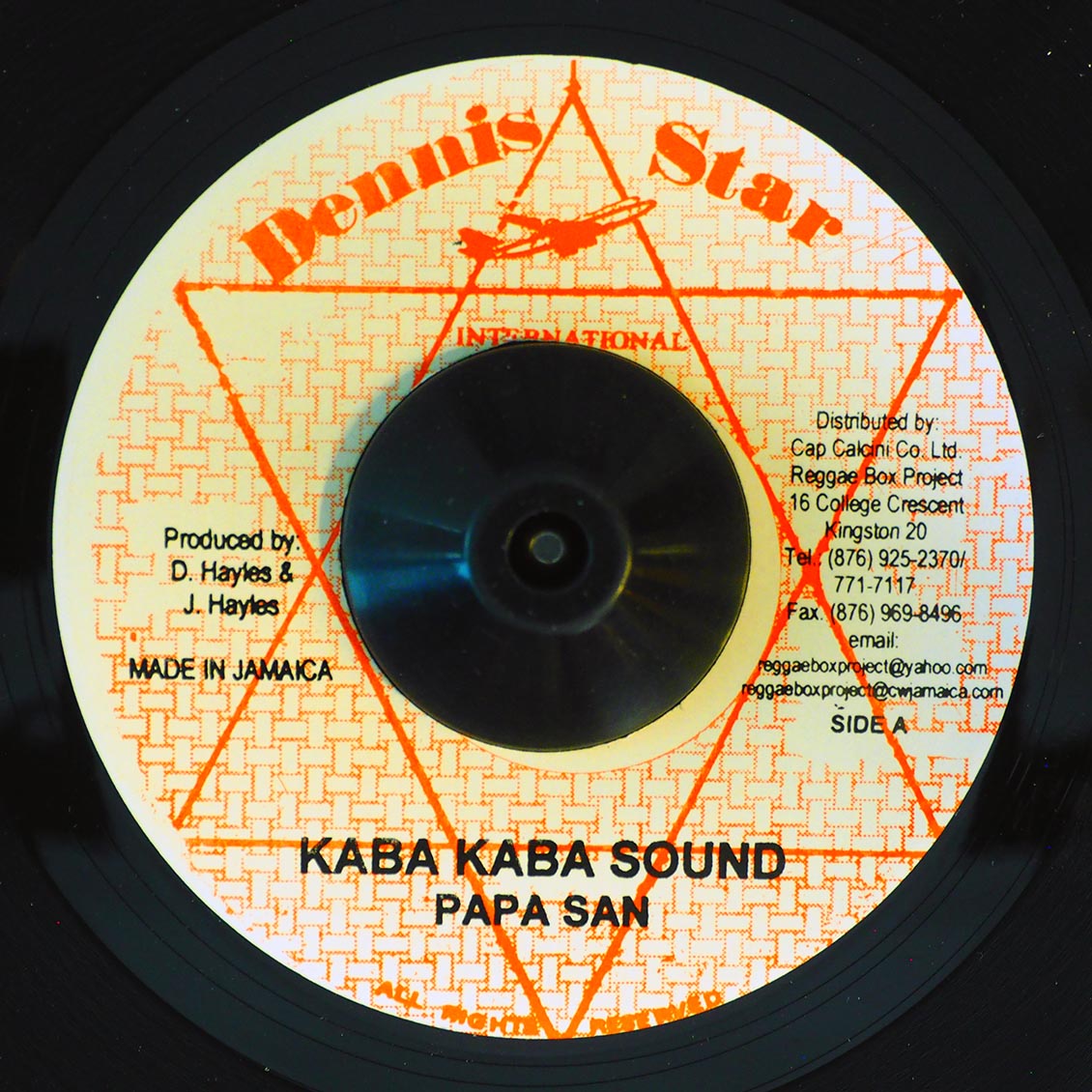 Papa San - Kaba Kaba Sound  /  Sheriff - Shandy Bottle Fi Sound Bwoy (rhythm: "On The Right Track")