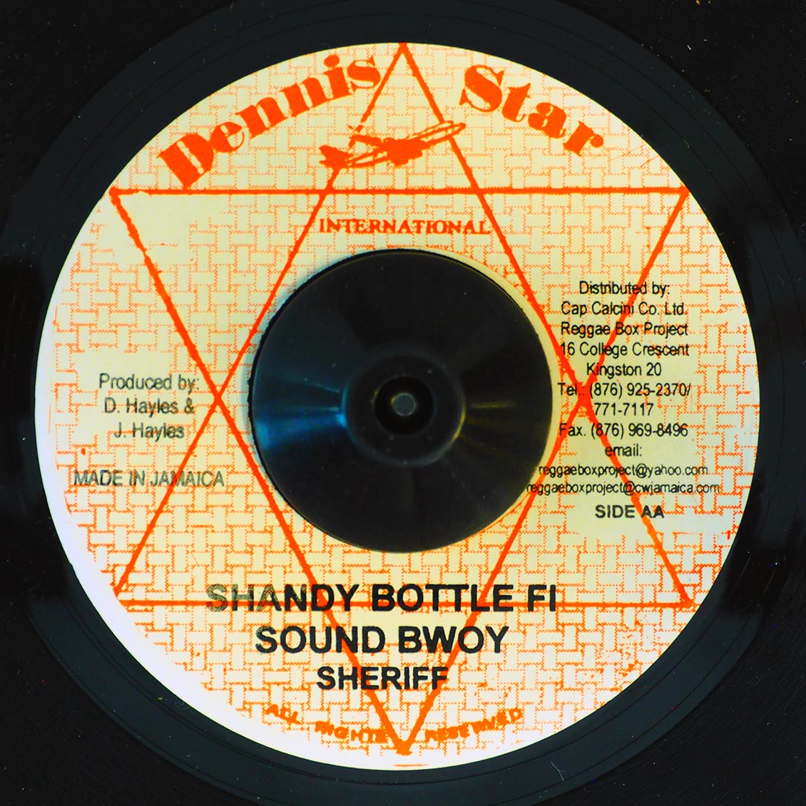 Papa San - Kaba Kaba Sound  /  Sheriff - Shandy Bottle Fi Sound Bwoy (rhythm: "On The Right Track")