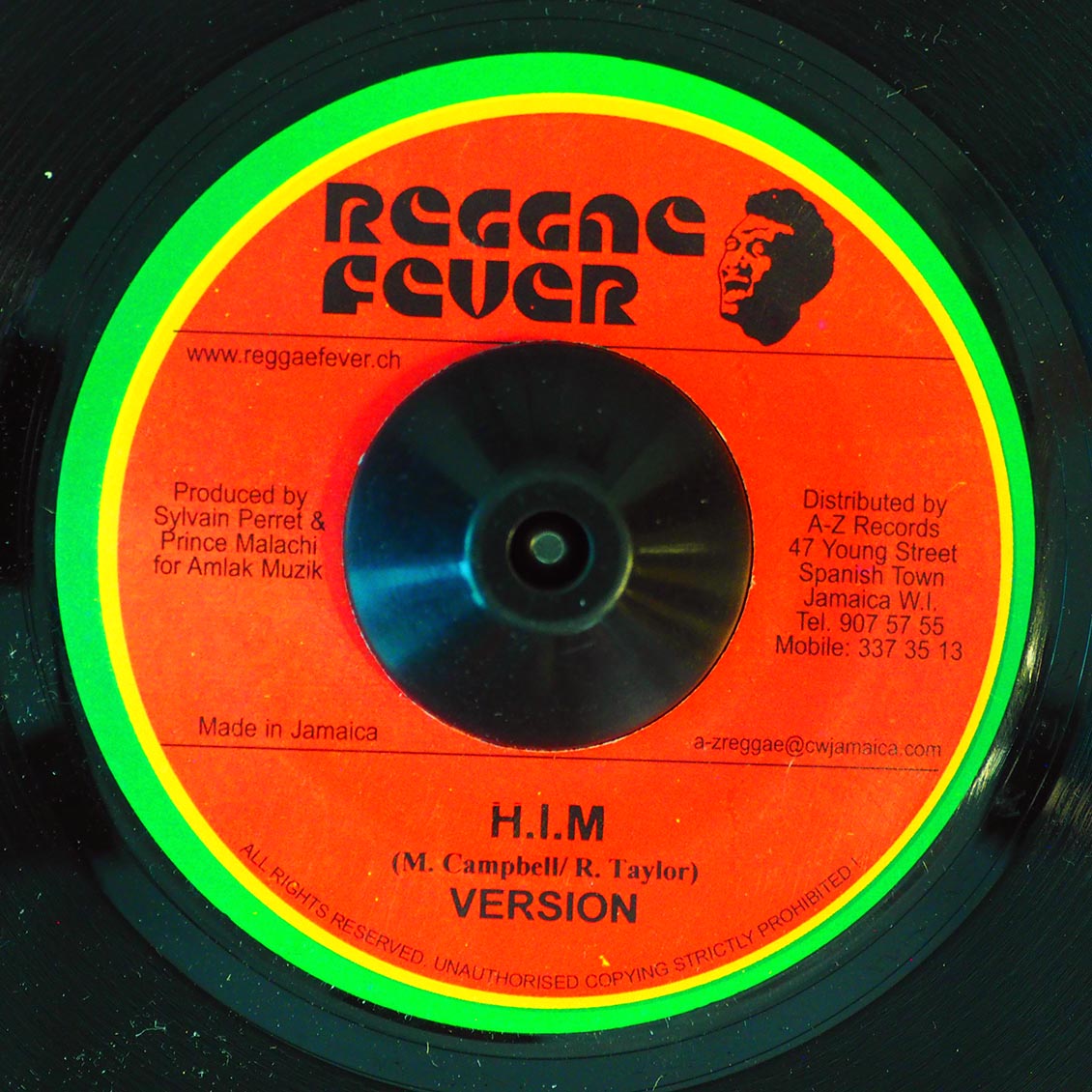 Rod Taylor, Capleton - His Imperial Majesty  /  Version (rhythm: "His Imperial Majesty")