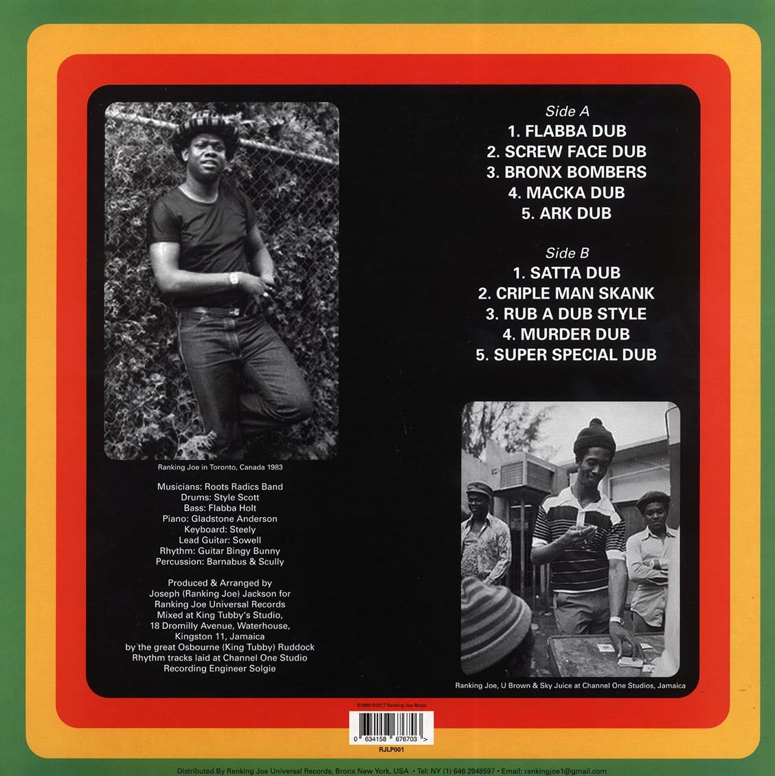 Errol Flabba Holt - Roots Radics Dub