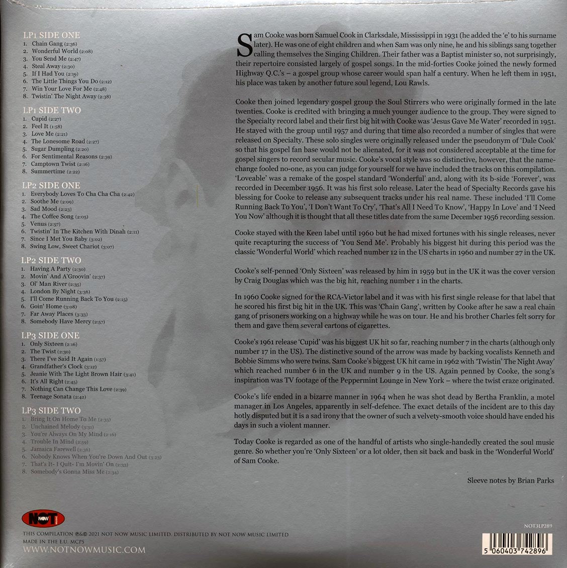 Sam Cooke - The Platinum Collection (3xLP) (white vinyl)