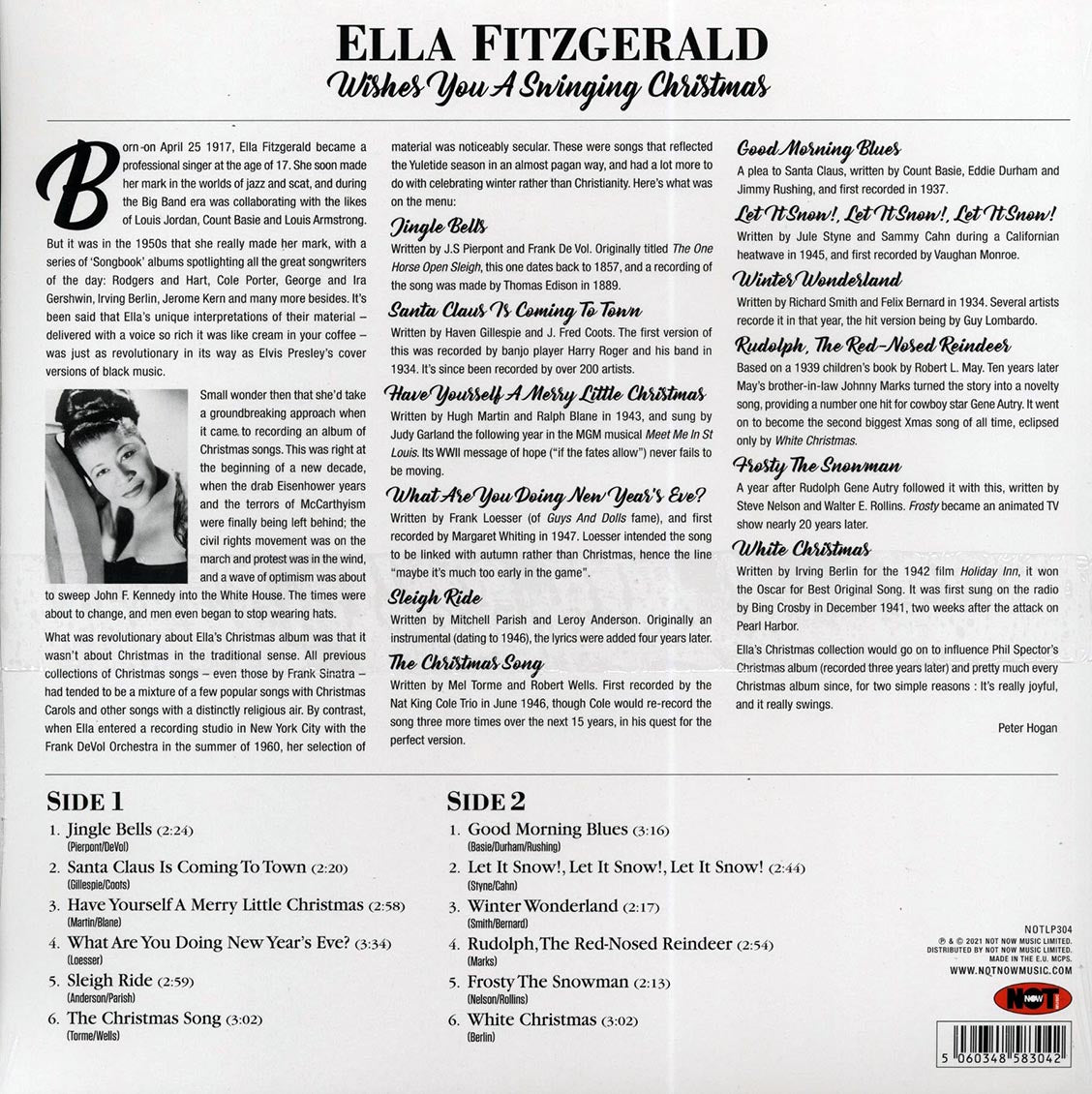 Ella Fitzgerald - Wishes You A Swinging Christmas (180g) (colored vinyl)