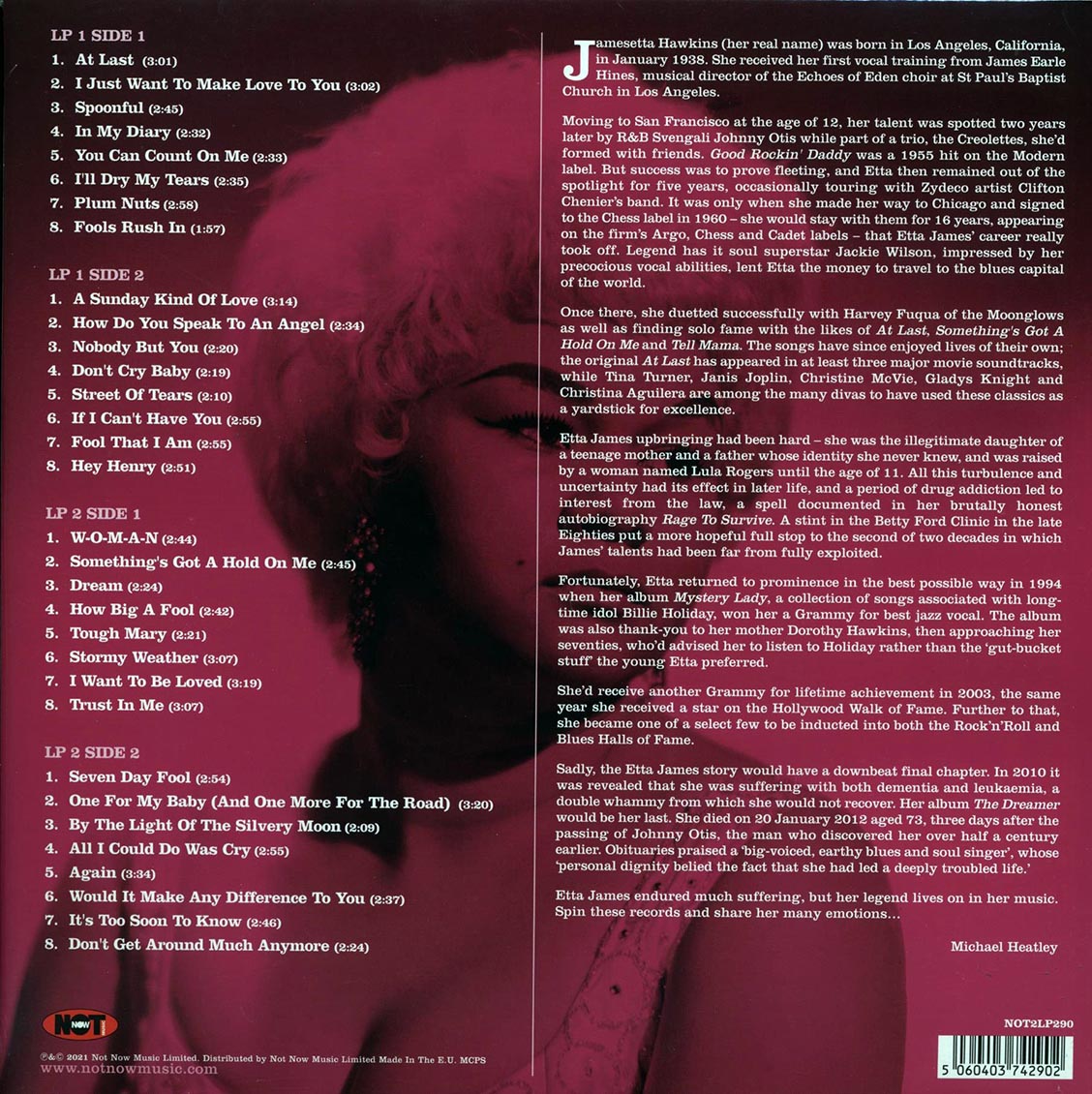 Etta James - The Very Best Of Etta James (2xLP) (colored vinyl)
