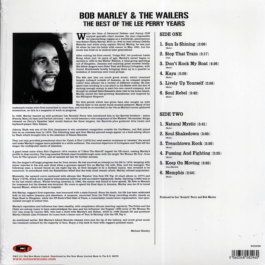 Bob Marley - The Best Of Bob Marley & The Wailers: The Lee Perry Years (180g) (colored vinyl)