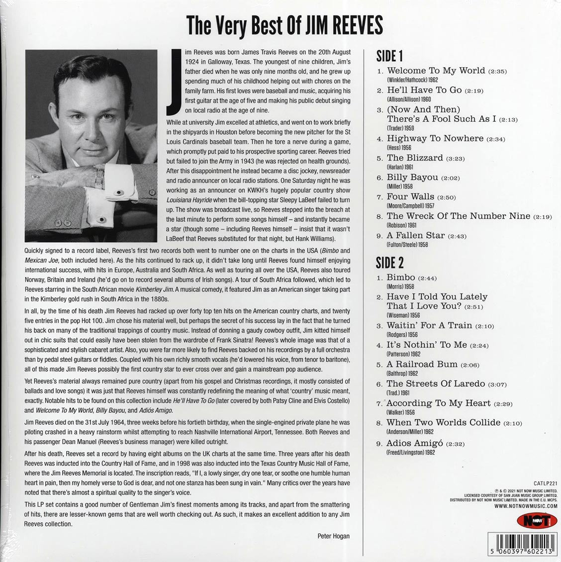 Jim Reeves - The Very Best Of Jim Reeves (180g)