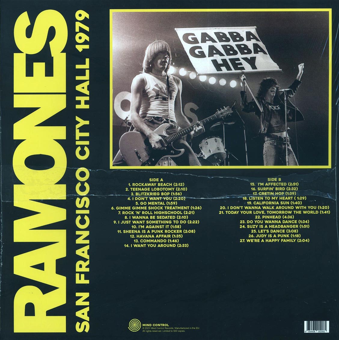 The Ramones - San Francisco City Hall 1979: FM Broadcast (ltd. 500 copies made)