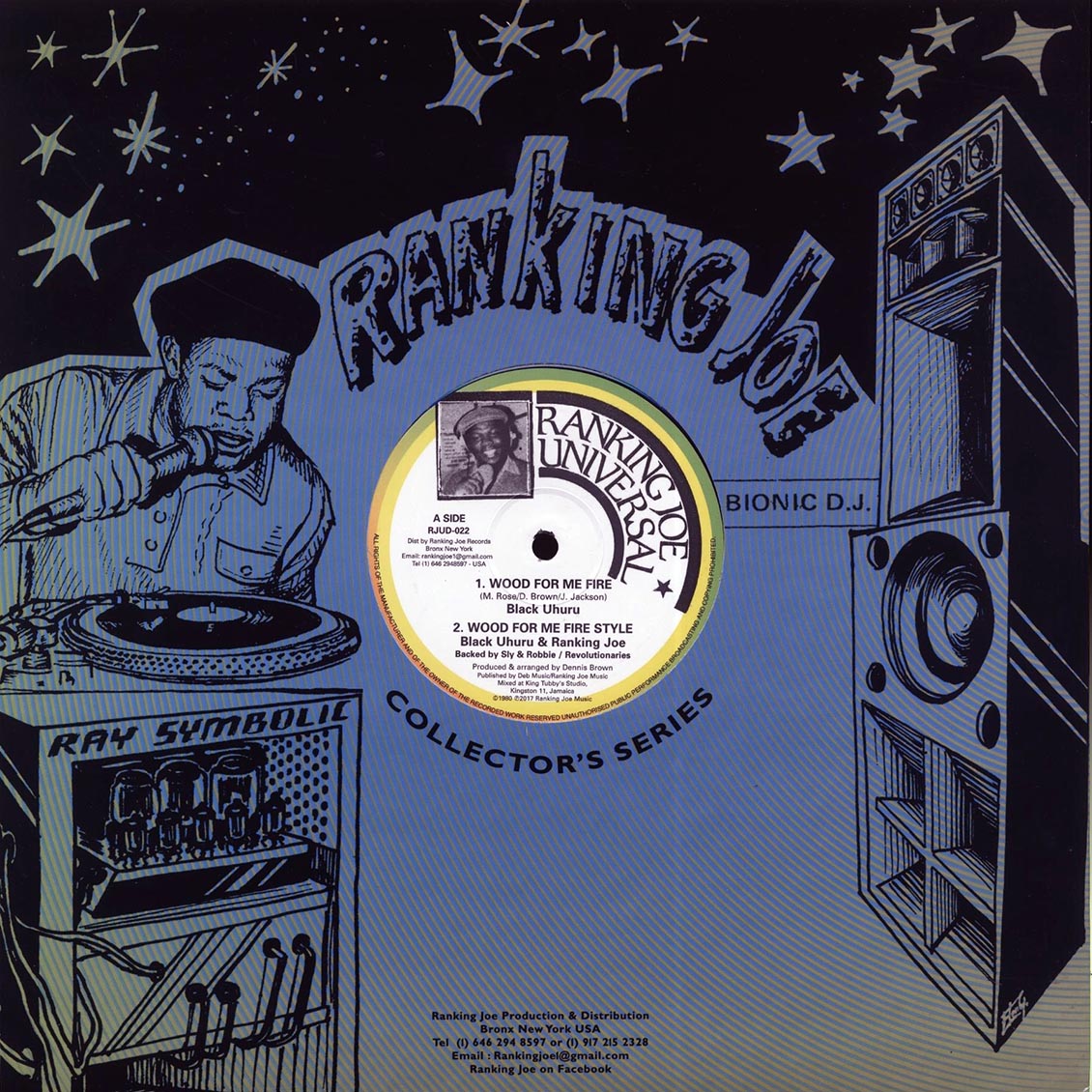 Black Uhuru - Wood For My Fire; Black Uhuru, Ranking Joe - Wood For My Fire Style  /  Sly & Robbie, The Revolutionaries - Wood For My Fire Dub Wise