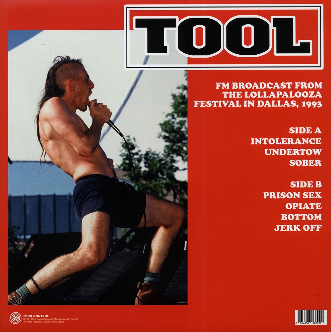 Tool - Live At The Starplex Amphitheatre, Dallas, TX August 1st 1993 FM Broadcast (ltd. 500 copies made) (splatter vinyl)