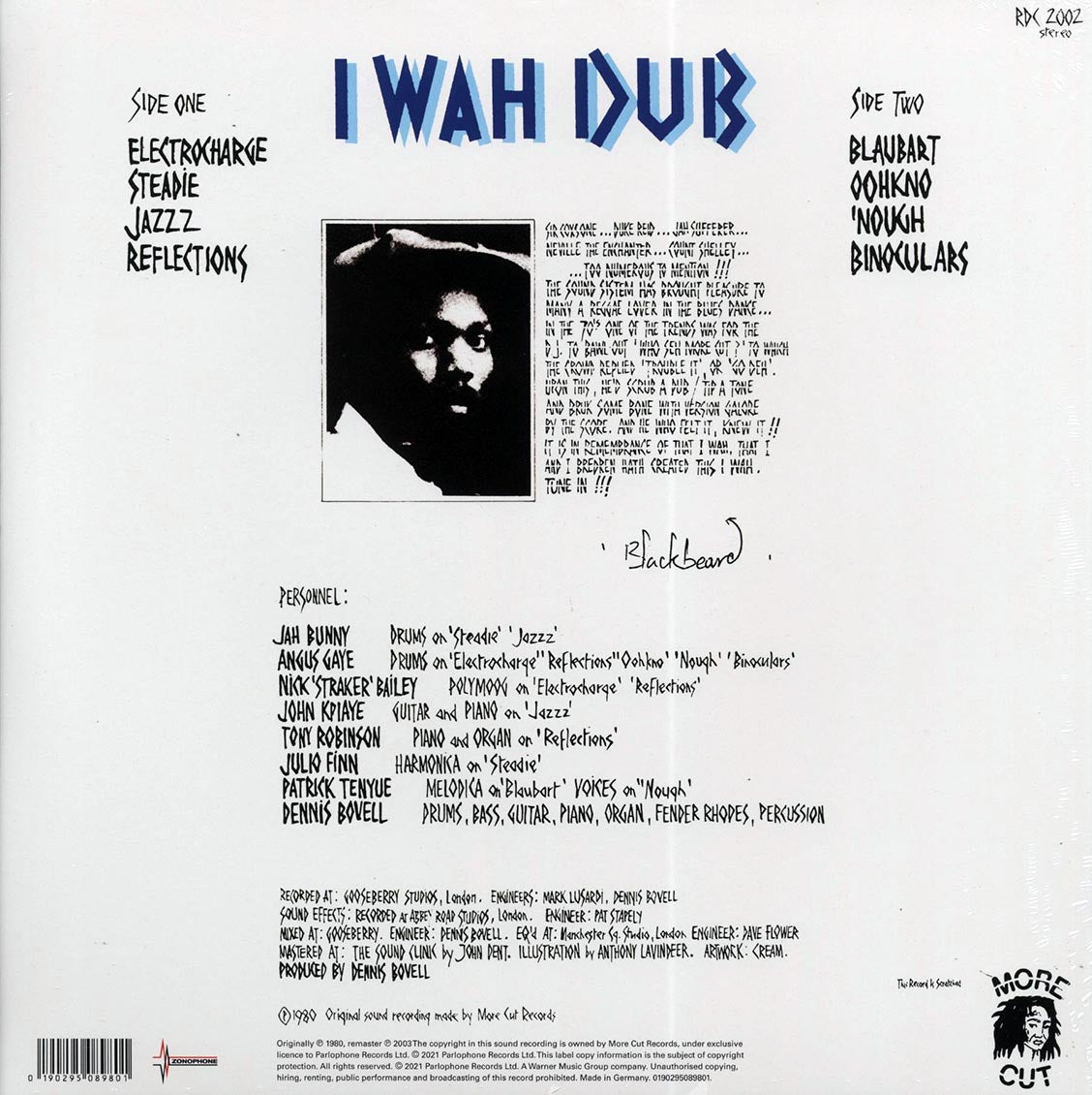 Blackbeard (Dennis Bovell) - I Wah Dub (RSD 2021) (180g)