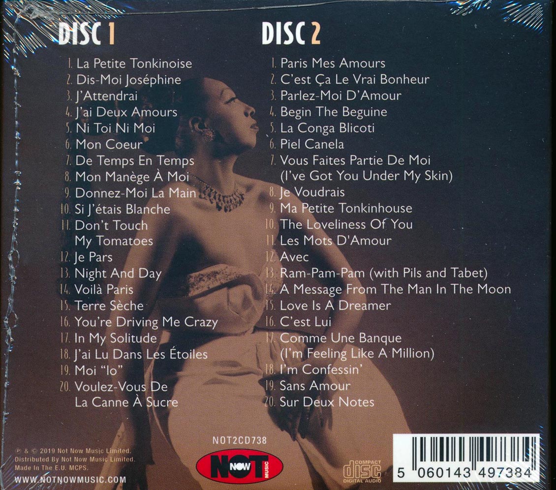 Josephine Baker - The Very Best Of Josephine Baker (40 tracks) (2xCD) (deluxe 3-fold digipak)