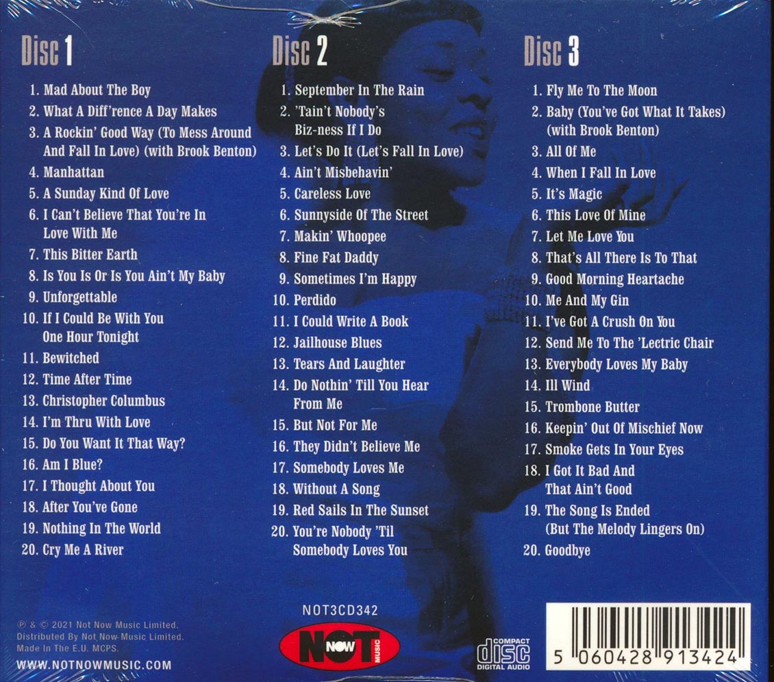 Dinah Washington - The Very Best Of Dinah Washington (60 tracks) (3xCD) (deluxe 4-fold digipak)
