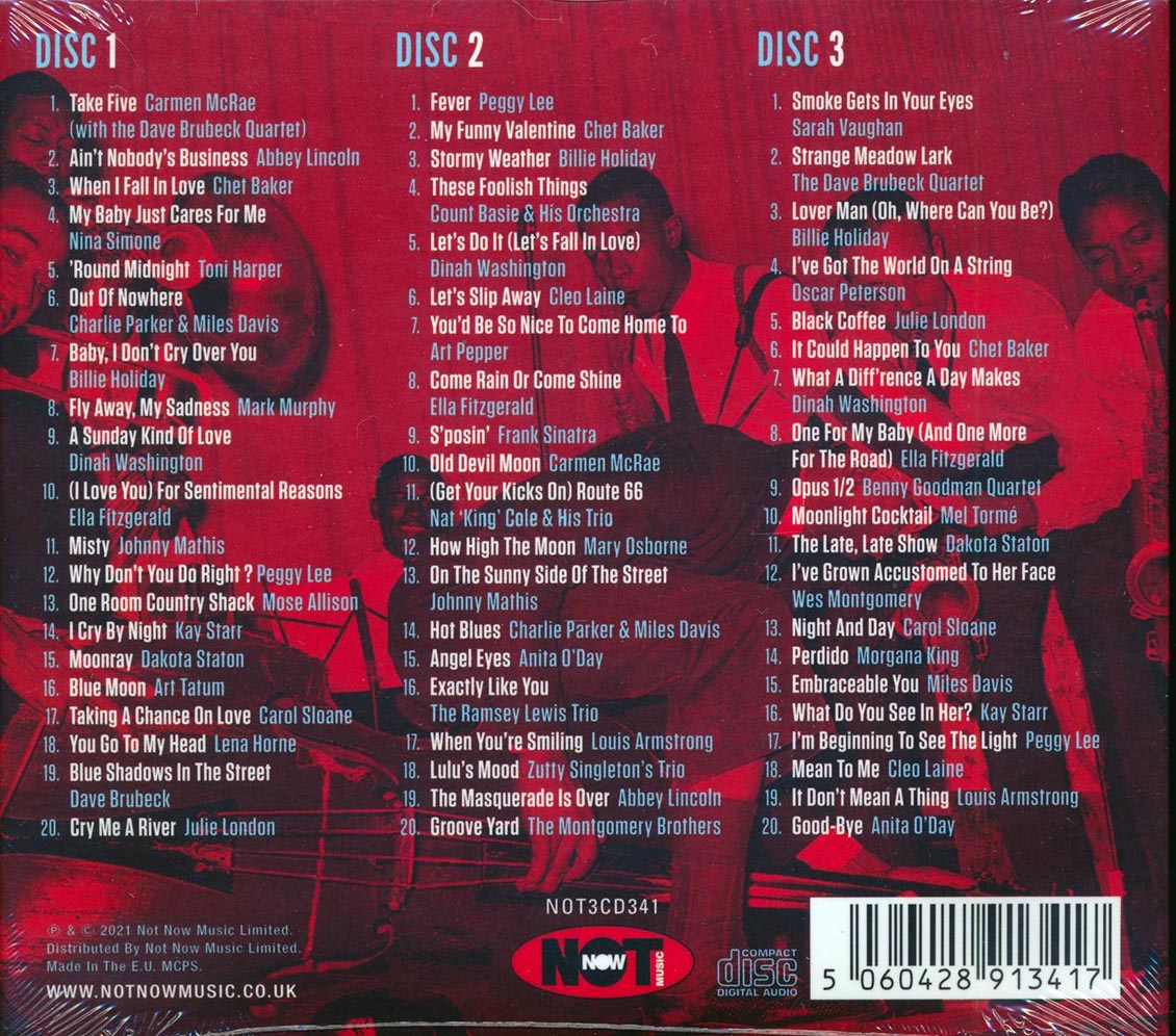 Miles Davis, Billie Holiday, Frank Sinatra, Nina Simone, Etc. - Jazz Cafe (60 tracks) (3xCD) (deluxe 4-fold digipak)