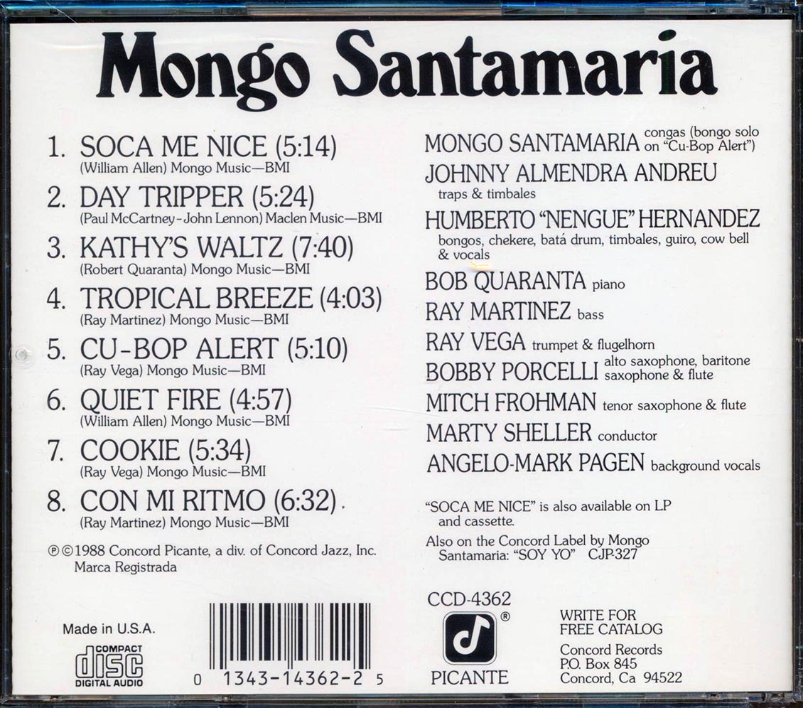 Mongo Santamaria - Soca Me Nice