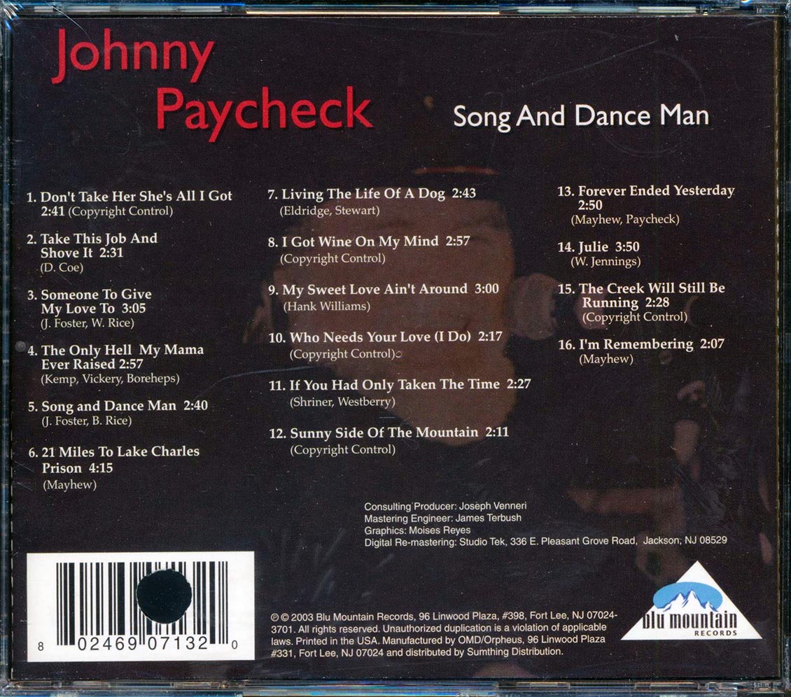 Johnny Paycheck - Songs And Dance Man (marked/ltd stock)
