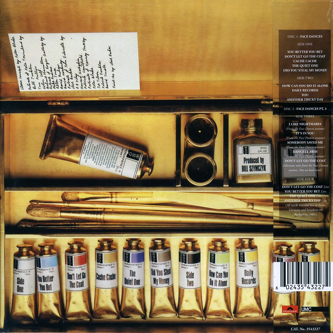 The Who - Face Dances (40th Anniv. Ed.) (+ 10 bonus tracks) (RSD 2021) (2xLP) (180g) (colored vinyl)