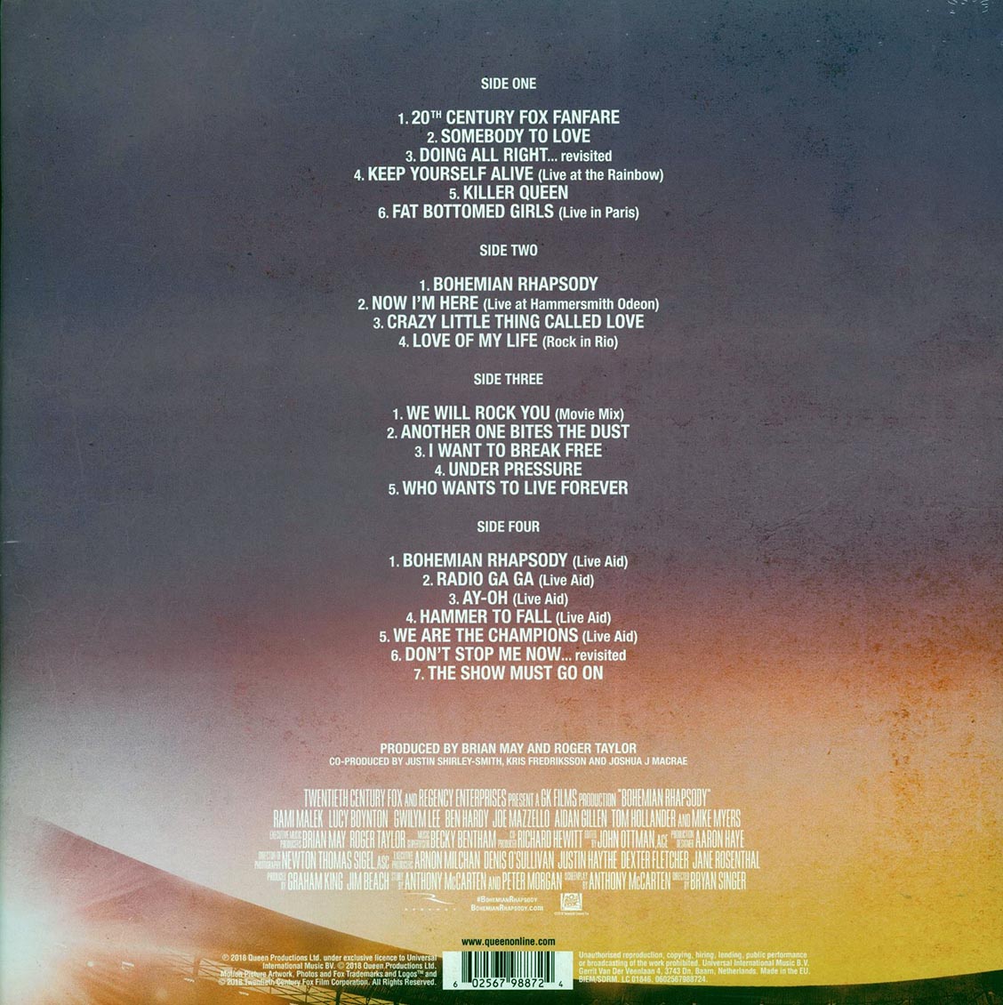 Queen - Bohemian Rhapsody: The Original Soundtrack (2xLP) (incl. mp3) (180g)